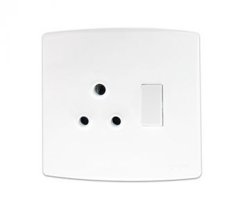 Onesto Trinity TSP4001 4X4 Single Switched Socket Outlet Horizontal White