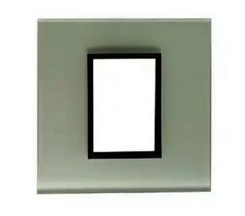 Onesto Matrix WGB-MXG-4001W 4 x 4 1 Lever Yoke White GlassAnd Black Bezel