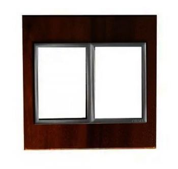 Onesto Matrix WT-MXG-4002W 4 x 4 1+1 Lever Yoke Wood And Titanium Bezel