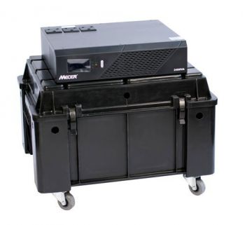 Mecer 1200VA Load Shedding 720W 12V Power Inverter + 1 x 100AH 12V Battery Trolley