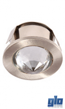 Major Tech B1A-12 1W LED Ceiling Light 6500K cut out 25mm SN/Crystal IP20 (Multiple Colours/Finishes)