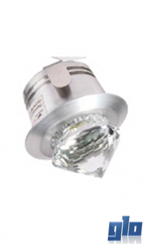 Major Tech B1A-30 3W LED Ceiling Light 6500K cut out 40mm AL/Crystal IP20 (Multiple Colours/Finishes)
