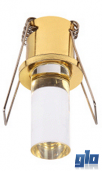 Major Tech B1G-17 1W LED Ceiling Light 6500K cut out 25mm Gold/Crystal IP20 (Multiple Colours/Finishes)