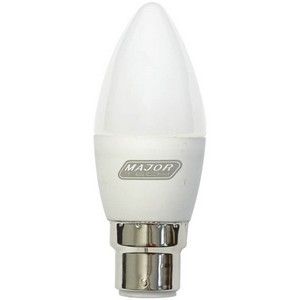 Major Tech LC38B22-5C 5W LED B22 Candle Lamp Cool White