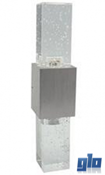Major Tech W1A-23 2 x 1W LED Wall Light 6500K 200mm AL/Crystal IP20 (Multiple Colours/Finishes)