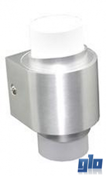 Major Tech W2A-21 2 x 1W LED Wall Light 6500K AL/Acrylic IP54 (Multiple Colours/Finishes)