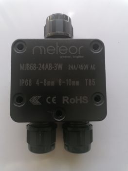 Meteor MJB68-24AB-3W Meteor Junction Box IP68 3-Way Junction Box, IP68