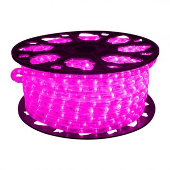 Meteor MRL5050S-60-P Outdoor 2nd Generation Pink LED Rope Light,IP65 (Rope Light Body Only)