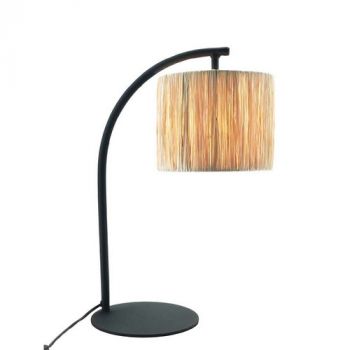 Noldenbros BENNYTL Benny Arch Table Lamp with Raffia Shade