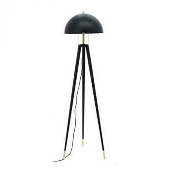 Noldenbros RG10314 Chanterelle Black and Brass Floor Lamp