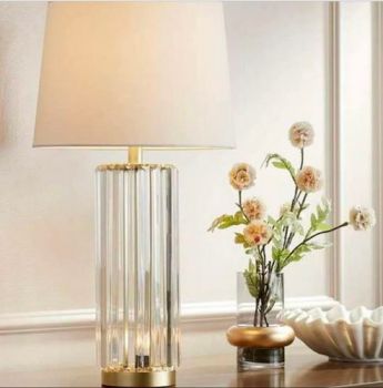 Noldenbros RG10321 Fluted Glass Tube Table Lamp