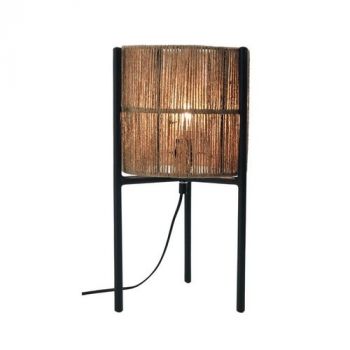 Noldenbros NBW5320 Jute Pedestal Table Lamp Short