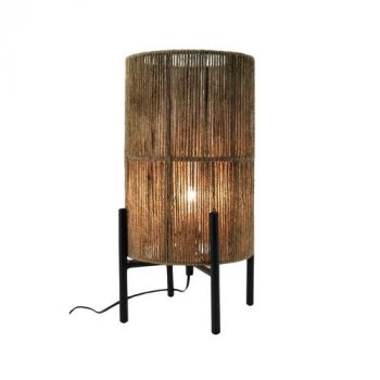 Noldenbros NBW5319 Jute Pedestal Table Lamp Tall