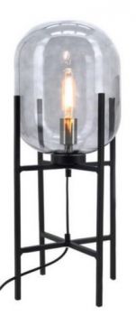 Noldenbros Glass Pedestal Small Table Lamp (Multiple Colours/Finishes)