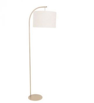 Noldenbros NBW5307G Benny Arch Floor Gold With Linen Shade