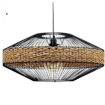 Noldenbros RG10127W Kingsley Woven Black Wire Pendant