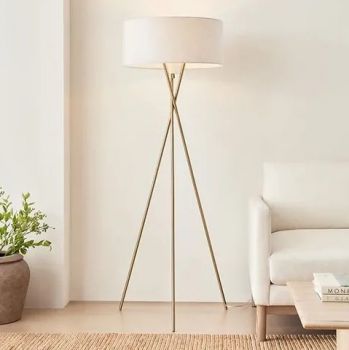 Noldenbros RG10334 Santiago Brass Tripod Floor Lamp