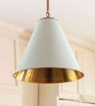 Noldenbros RG10343 Miller Metal Pendant White and Gold