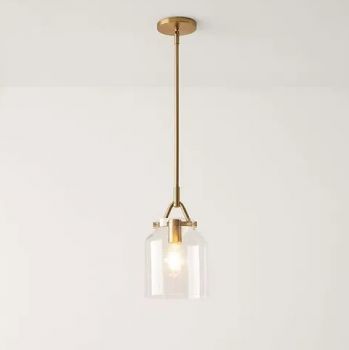 Noldenbros RG10345 Caspian Glass Medium Pendant Gold