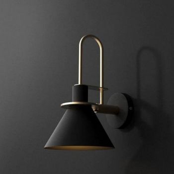 Noldenbros RG10349 Abbott Wall Light Black and Gold