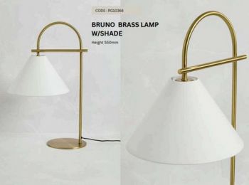 Noldenbros RG10368 Bruno Brass Lamp With Shade
