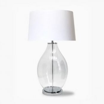 Noldenbros RG10494C Flint Glass & Chrome Lamp