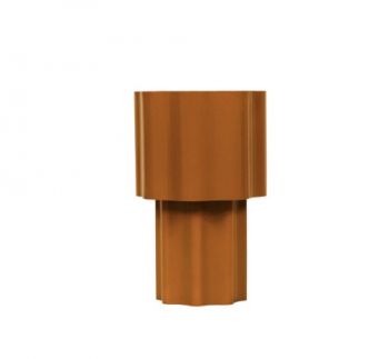 Noldenbros RG10647R Scallop Metal Lamp Rust