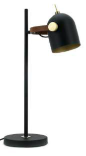 Noldenbros RG5144 Leather Bound Straight Desk Lamp Black
