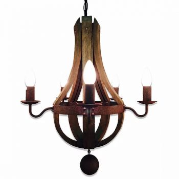 Noldenbros RG9431 Antique Wood Chandelier