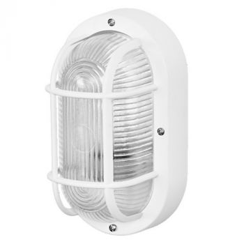 Osram/LEDVANCE E27 Bulkhead Fitting Oval 210mm 1x Lamp IP44 White