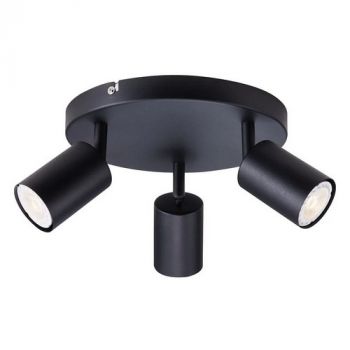 Osram/LEDVANCE Gu10 Spotlight Round 3x Spot IP20 Black