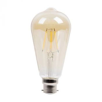 Osram/LEDVANCE LED Vintage Edison ST64 Filament 6.5W Warm White Amber B22D Dimmable