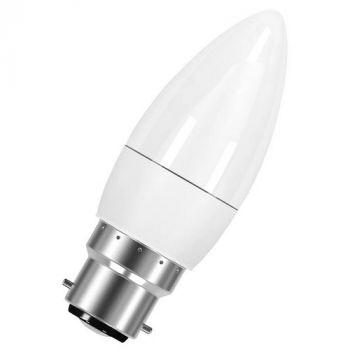 Osram/LEDVANCE LED Eco Classic B40 4.9W/827 Frosted B22D Candle Warm White