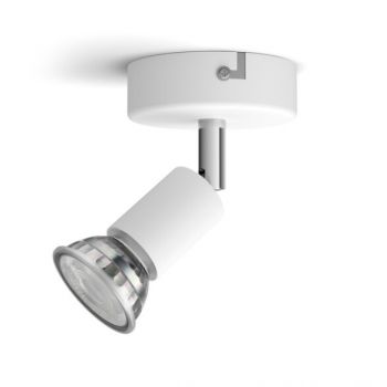 Philips Limbali Single Spot White 1xGU10 Build-on Spotlight