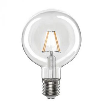 Pioled BD002 E27 G95 6W LED Filament Clear Dimmable Bulb 4000K