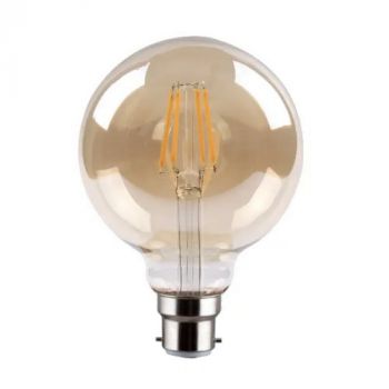 Pioled BD011 B22d G95 6W LED Filament Bronze Dimmable Bulb 2200K