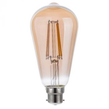 Pioled BD013 B22d Pear 6W LED Filament Bronze Dimmable Bulb 2200K