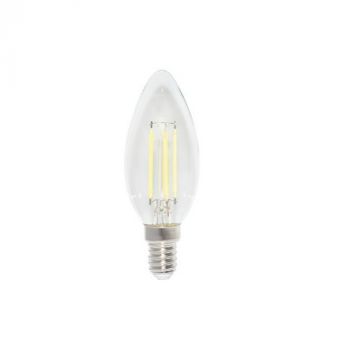 Pioled CFD01 E14 Filament 4W LED Clear Dimmable Bulb 6000K