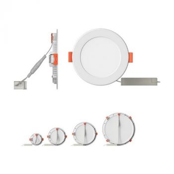 Pioled i005 6W LED Round Recessed Panel Light 3000K
