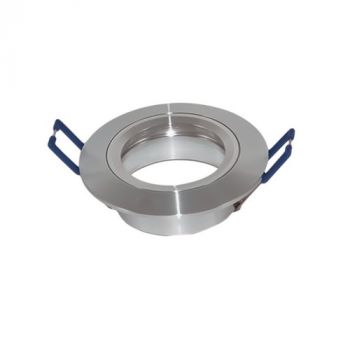 Pioled R213 SN616 CNC Aluminium Downlight Fixture Fixed Silver