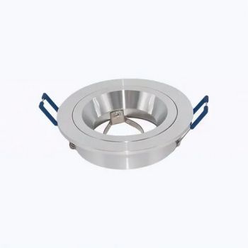 Pioled R214 AS828 CNC Aluminium Downlight Fixture Fixed Anti Glare Silver