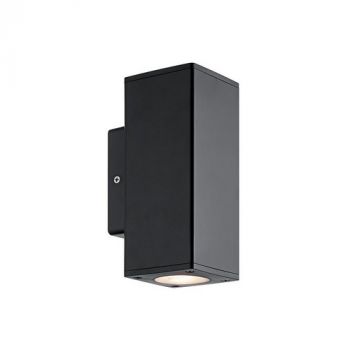 Pioled R331 Sylo Surface Mount IP65 UP&DOWN Wall Fixture for GU10 Square Black