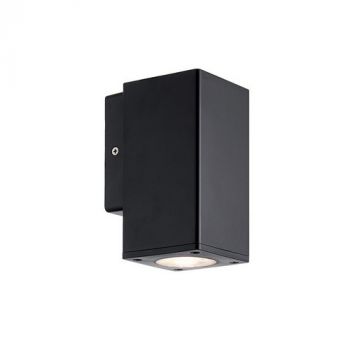 Pioled R333 Sylo Surface Mount IP65 DOWN Wall Fixture for GU10 Square Black