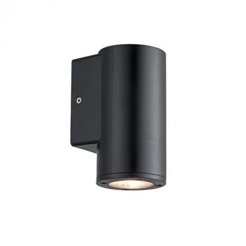 Pioled R334 Sylo Surface Mount IP65 DOWN Wall Fixture for GU10 Round Black