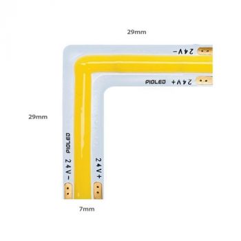 Pioled SR301L 10W 24V 480 COB IP20 Strip 6000K L Shaped Strip Joint