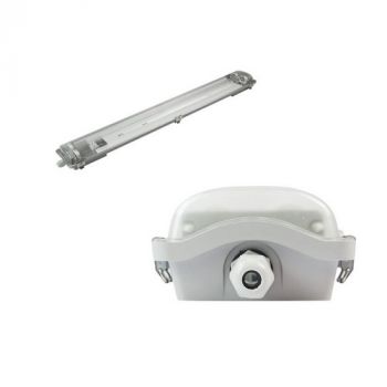 Pioled TF010 Zen IP65 Tri-Proof 4ft PC Fixtures for 2xT8 LED Tubes