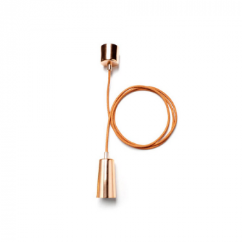 Plumen WYN-PLU-PEN-COPPER Drop Cap Pendant Set Screw Red E27