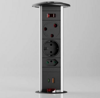 Powerlogic PDOMK445-BLACK 45W Dual A+C Charger Fast Smart Charging