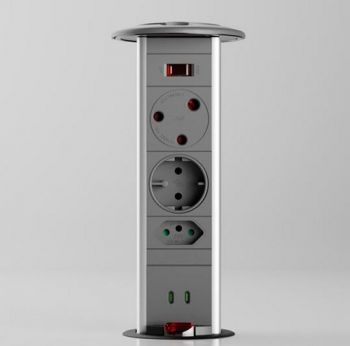 Powerlogic PDOMK485-DARK-GREY 85W Dual C+C Charger Super Fast Smart Charging