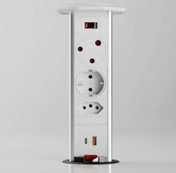 Powerlogic PDOMK545-WHITE 45W Dual A+C Charger Fast Smart Charging